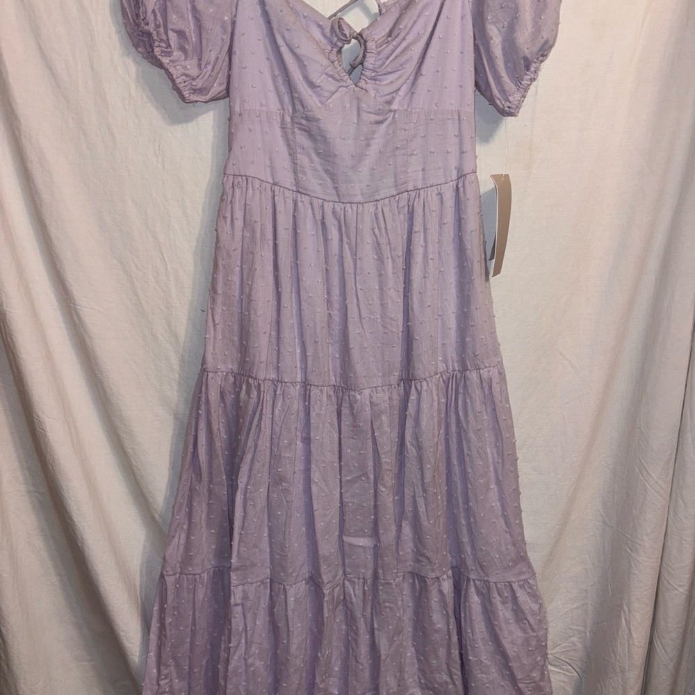 Kingston Lilac Puff Sleeve Maxi Dress